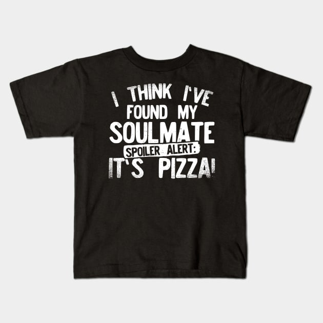 pizza Kids T-Shirt by CurlyDesigns